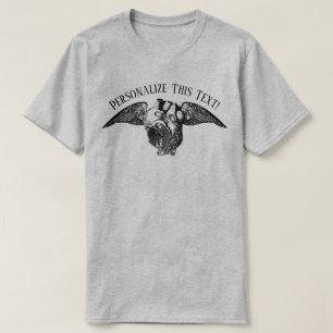 T-Shirt Cœur avec des serrures et des ailes
