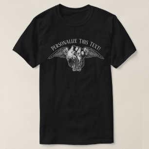 T-Shirt Cœur avec des Serrures et des Ailes
