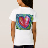 T-Shirt Coeur avec l'espoir Peinture amour chemises d'art  (Dos)