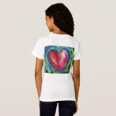 T-Shirt Coeur avec l'espoir Peinture amour chemises d'art  (Dos entier)