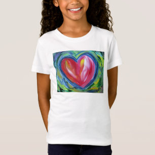 T-Shirt Coeur avec l'espoir Peinture amour chemises d'art