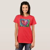 T-shirt Coeur avec l'espoir Peinture amour chemises d'art  (Devant entier)