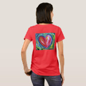 T-shirt Coeur avec l'espoir Peinture amour chemises d'art  (Dos entier)
