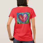 T-shirt Coeur avec l'espoir Peinture amour chemises d'art  (Dos)