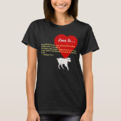 T-shirt Coeur avec verse et agneau de la Bible (Devant)
