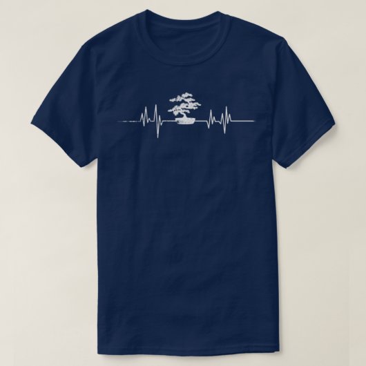 T-shirt Coeur Beat Bonsai Calligraphie Conception Pour Bon (Design devant)