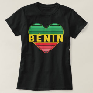 T-shirt Coeur béninois, I Love Bénin