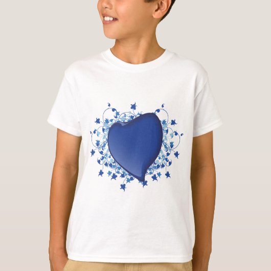 T-shirt Coeur bleu (Devant)