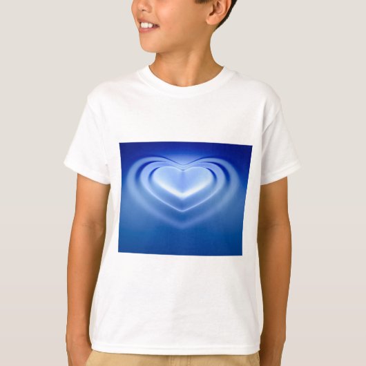 T-shirt Coeur bleu (Devant)