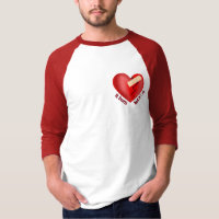 Coeur brisé guéri avec patch et citation de vie