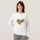 T-shirt Coeur café (Devant entier)