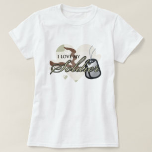 T-shirt Coeur Camouflage