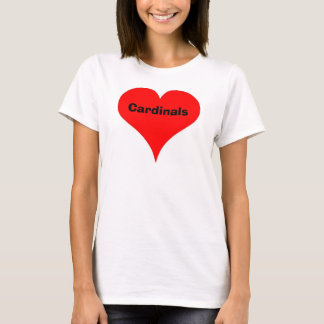 T-shirt coeur, cardinaux