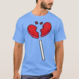 T-shirt Coeur cassé Rouge Lollipop Candy