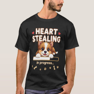 T-shirt Cœur Chien de Berger Shetland Drôle Cadeau Sheltie