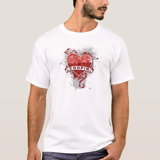 T-shirt Coeur Chopin (Devant)