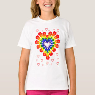 T-shirt Cœur coloré