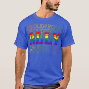 T-shirt Coeur coloré Fier Ally LGBT Gay pride arc-en-ciel