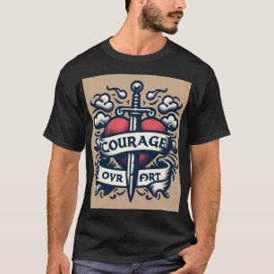T-shirt Coeur courageux