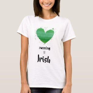 T-shirt Coeur courant d'Irlandais de forme physique de