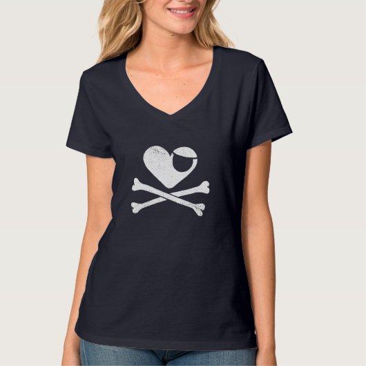 T-shirt Coeur crâne (Devant)