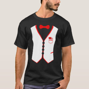 T-shirt Coeur Cravate de la ceinture et la taille du cacao