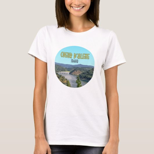 T-shirt Coeur d’Alene Idaho Souvenir (Devant)