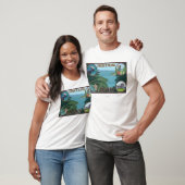 T-shirt Coeur D'Alene, affiche de voyage d'IdahoScenic (Unisexe)