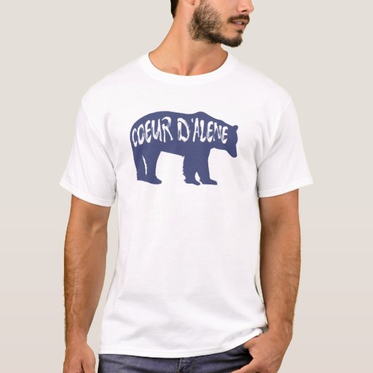 T-shirt Coeur d'Alene Idaho Bear (Devant)