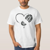 T-shirt coeur d'amorce (Devant)