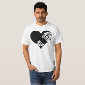 T-shirt coeur d'amorce (Devant entier)