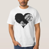 T-shirt coeur d'amorce (Devant)