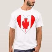 T-shirt Coeur d'amour Canada (Devant)