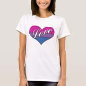 T-shirt Coeur d'amour de Bi (Devant)