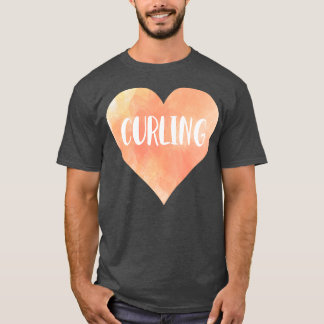 T-shirt Coeur d'amour du curling