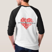 T-shirt coeur d'amour floral (Dos)