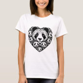 T-shirt Coeur d'amour Panda (Devant)