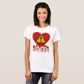 T-shirt Coeur Danger (Devant entier)