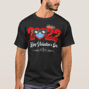 T-shirt Coeur dans un Masque Heureuse Sainte-Valentin 2022