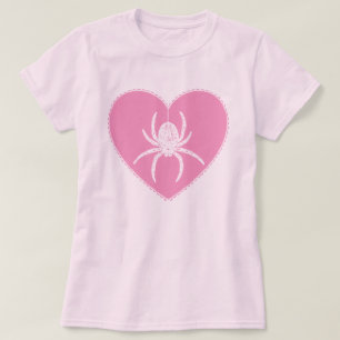 T-Shirt Cœur d'Araignée Rose