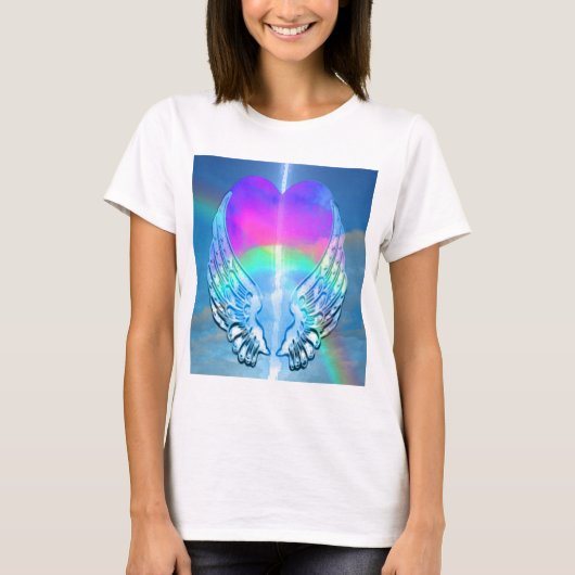 T-shirt Coeur d'arc-en-ciel (Devant)