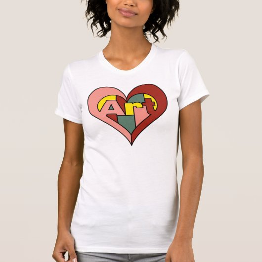 T-shirt Coeur d'art (Devant)