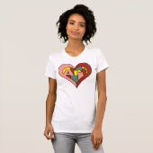 T-shirt Coeur d'art (Devant entier)