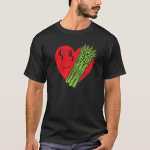 T-shirt Cœur d'asperge Jardin Légume Végétarien Végétalien