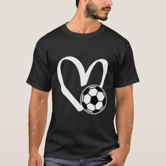 T-shirt Coeur de balle de football