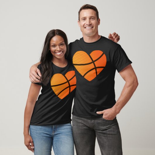 T-shirt Coeur de basket-ball (Unisexe)