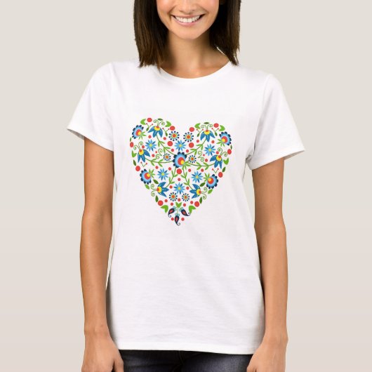 T-shirt coeur de beauté en Pologne (Devant)