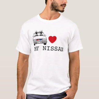 T-shirt COEUR de cannette de fil mes nissans