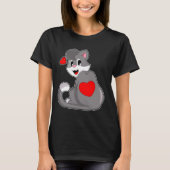 T-shirt Coeur de chat (Devant)