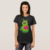 T-shirt Cœur de chenille (Devant entier)